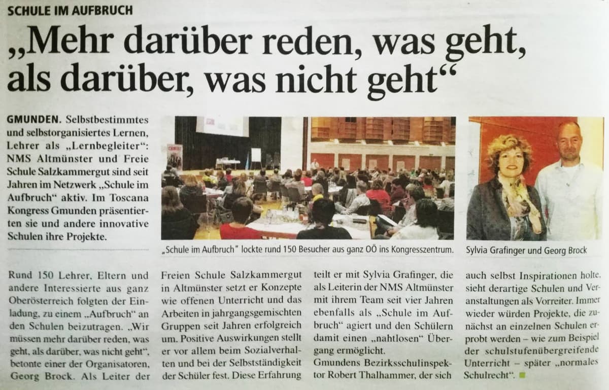 Georg Brocks Motto in Gmunden Österreich