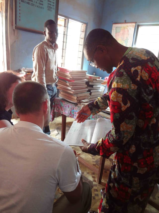 Klassenzimmer in Akatsi Ghana Foto 1