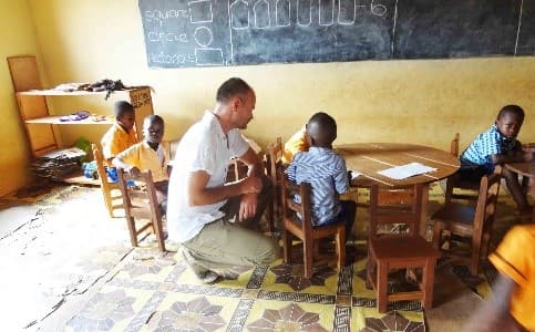 Klassenzimmer in Akatsi Ghana Foto 2